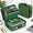 Green, variant on Black Lockable Water Resistant Document Box File Storage Organizer for Home Office Travel