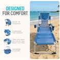 thumbnail image 4 of Ostrich The Margate Chaise Lounge, Facedown Beach Pool Tanning Lounger Chair, Blue, 4 of 15