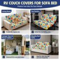 thumbnail image 7 of FOR U DESIGNS Tropical Hibiscus Monstera Print RV Couch Covers for Folding Sofa Bed 2 Piece Washable Non-Slip Jackknife Sofa Slipcovers Wrinkle-Free Easy to Install Camper Furniture Cover, 7 of 7