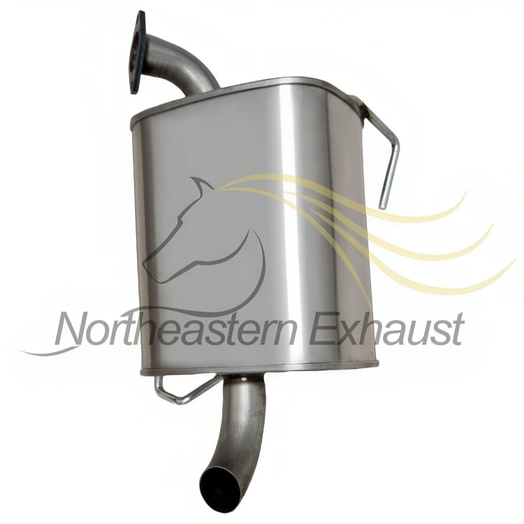 Northeastern Exhaust Stainless Steel Direct-Fit Rear Exhaust Muffler Compatible with 2010–2015 Subaru Outback 2.5L | Includes Clamp | Automotive Replacement Part