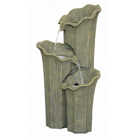 Three Lilies Cascading Sculptural Fountain
