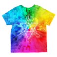 thumbnail image 2 of Tetrahedron Star Sacred Geometry All Over Toddler T Shirt Multi 6T, 2 of 2