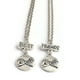 thumbnail image 5 of Collares Colgantes XWSHYW Un Par de Collares Conmemorativos de La Amistad con Colgante Mano a Mano, 5 of 6