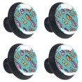 thumbnail image 1 of 4 Pcs Butterfly Knobs for Kitchen Cabinet Cupboard Dresser Bookcase Drawer Pulls Handles Round Home Decor, 1 of 5