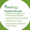 thumbnail image 3 of Ecology Recycled Chart Pad, Manuscript Cover, 1-1/2" Ruled 24" x 32", 70 Sheets, 3 of 3