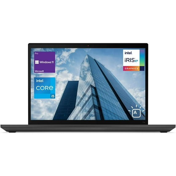 Restored Lenovo ThinkPad T14 Gen 2 14" FHD Laptop Intel Core i7-1185G7 16GB RAM 512GB SSD Windows 10 Pro, Black