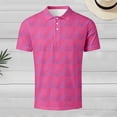thumbnail image 2 of Men's Performance Polo Shirts Short Sleeve Moisture Wicking Golf Polos Casual Hawaiian Print Athletic Tops, 2 of 3