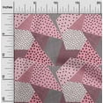 thumbnail image 1 of oneOone Cotton Cambric Pink Fabric Dot|Check & Triangle Geometric Craft Projects Decor Fabric Printed By The Yard 56 Inch Wide, 1 of 4