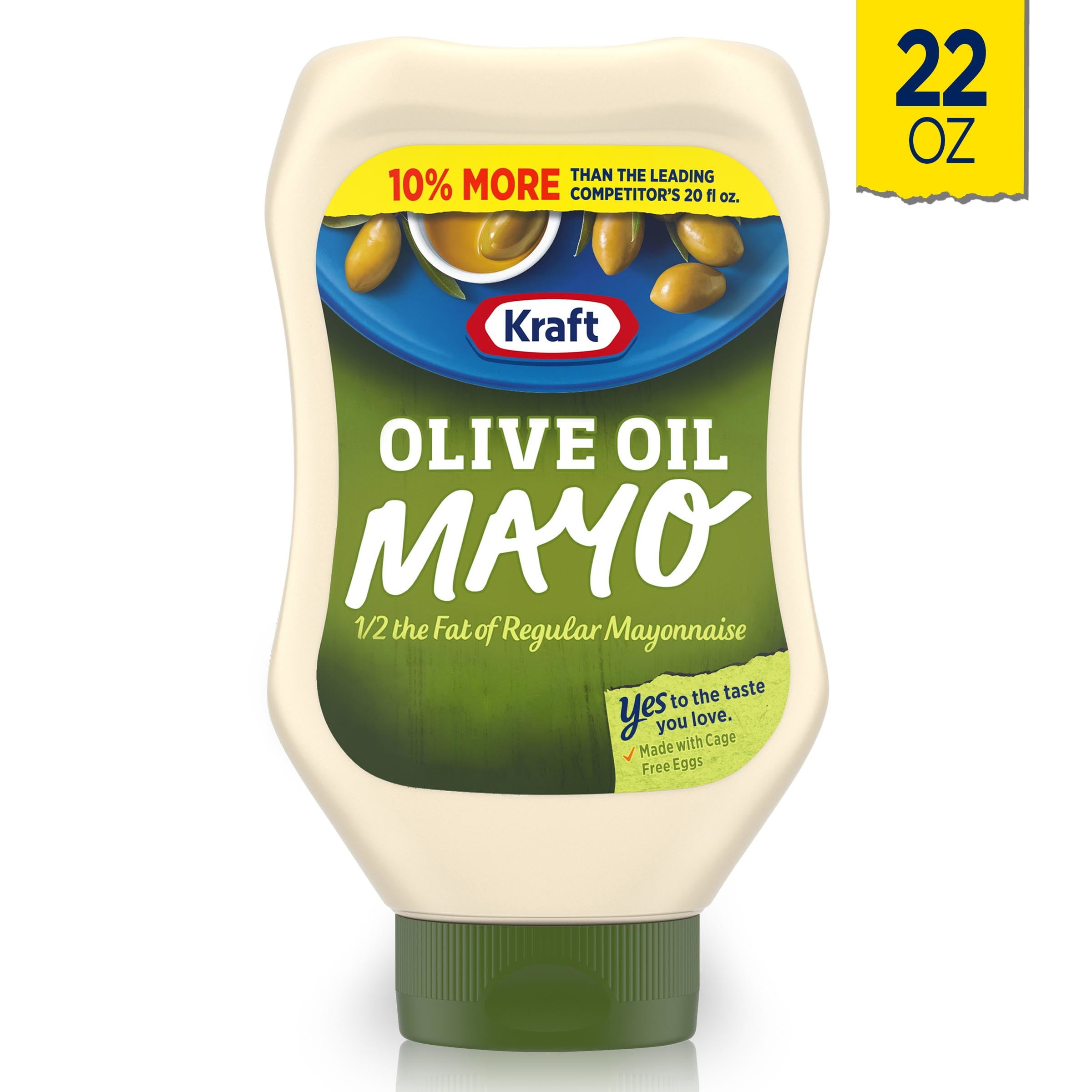 Kraft Mayo Reduced Fat Mayonnaise with Olive Oil, 22 fl. oz. Bottle