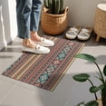 thumbnail image 4 of Orange Paisley Pattern Door Rugs,Washable Non Slip Door Mats Indoor,Decorative Door Mats,Entry Mat Indoor for Entrance,Bedroom,Kitchen,Bathroom,16"x24", 4 of 6