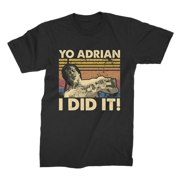 Yo Adrian I Did It Vintage Retro T Shirt