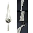 thumbnail image 4 of VONTER 2 Pack Macrame Plant Hangers Indoor Hanging Planter Basket with Key Ring Decorative Flower Pot Holder Plant Hanger Brackets for Indoor Outdoor Home Decor 41 Inch, 4 of 7