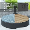 thumbnail image 4 of Outsunny Base Ronde pour Parasol de Patio, Support de Parasol, Rempli de Sable/eau, Noir, 4 of 10