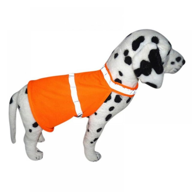 AMERTEER Dog Reflective Vest Adjustable Dog High Visibility Fluorescent Pet Vest Lightweight Life Jacket Dog Clothes Reflective Vest for Medium Dogs