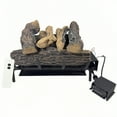 thumbnail image 3 of Americangaslogs Vented 18inch-24inch Gas Logs Sets Gas Fireplace Burner (Electrical Machinery, 18 inch Natural Oak), 3 of 9