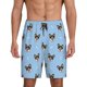 thumbnail image 1 of Balery Corgi Dog Pantalones cortos de pijama de punto de algodón para hombre con cinturilla y bolsillos-4X-Large, 1 of 6