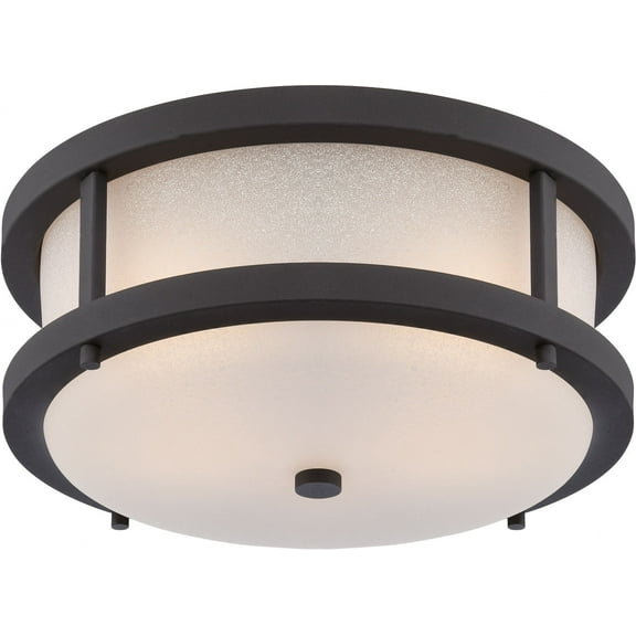 Nuvo Lighting Willis LED Outdoor Flush - Textured Black