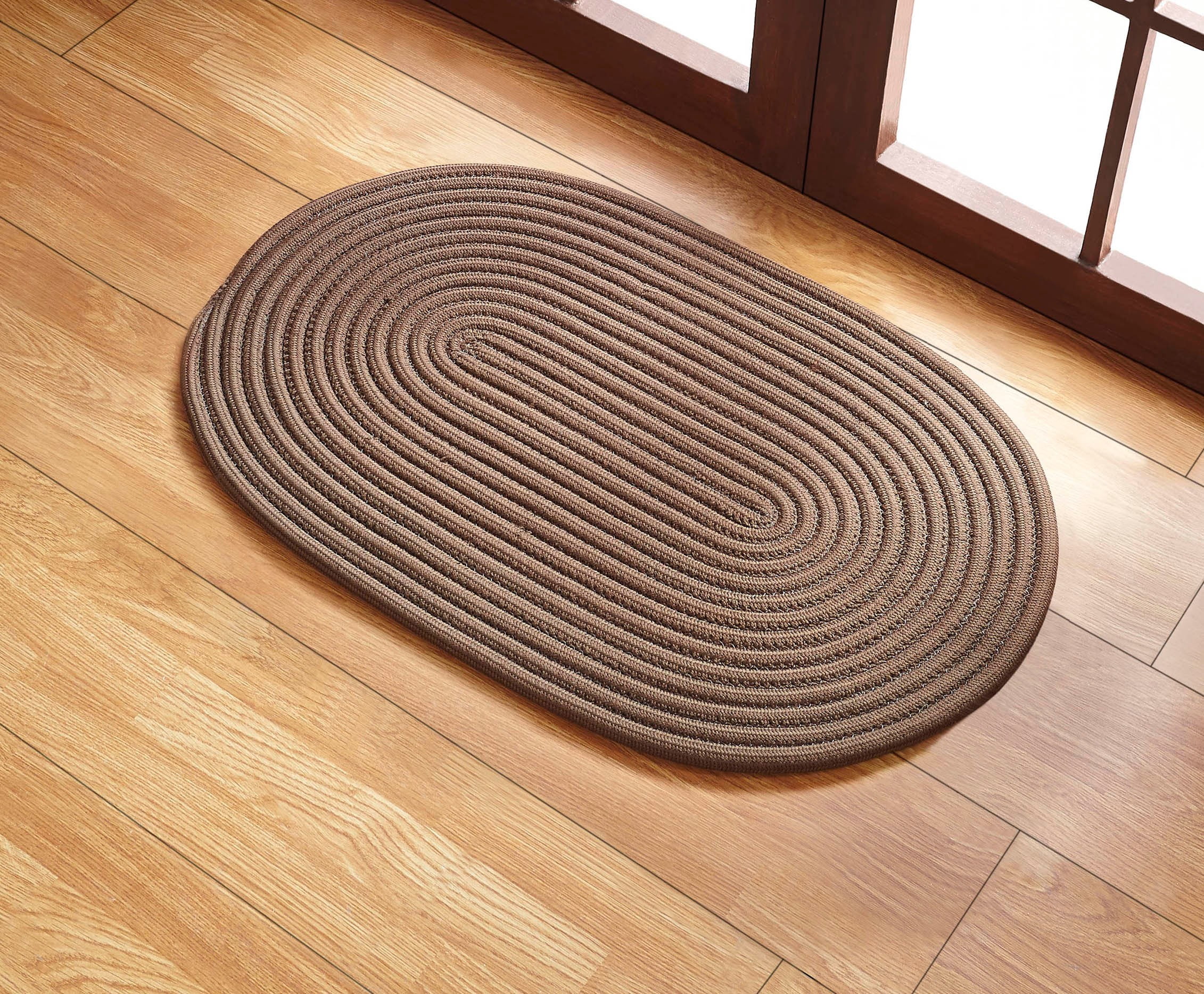 Better Trends Oval Contemporary Area Rug, Chocolate - Walmart.com