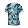 thumbnail image 5 of Qekee Hawaiian Style Classic Fit T-Shirt Men's Shirt Men's Tight Short Sleeves for Exercise, Running, Mountaineering - Hawaiian Style, 5 of 9