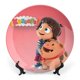 thumbnail image 1 of Kazoops Plato decorativo de porcelana fina (bone china), plato decorativo de cerámica para hogar, oficina, soporte de pared, platos decorativos para dormitorio - 6 pulgadas (15 cm), 1 of 6