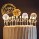 thumbnail image 4 of Juego de velas de cumpleaños, estrellas y abanicos, adornos para cupcakes, adornos para tartas de cumpleaños para celebración de fiesta de cumpleaños (dorado), 4 of 4