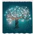 thumbnail image 3 of Ambesonne Firefly Shower Curtain, Believe in Miracles Message, 69"Wx70"L, Petrol Blue Coconut, 3 of 3