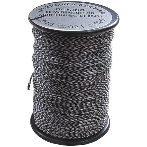 BCY 62  .02 60 yds. Braided Center Serving, Black/White