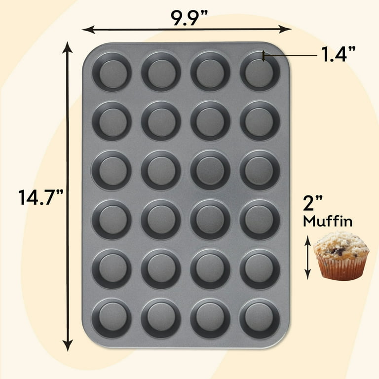 Wilton Everyday Non-Stick 24-Cup Mini Muffin Pan Cupcake Tin