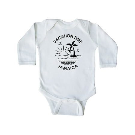 

Inktastic Vacation Time in Jamaica Gift Baby Boy or Baby Girl Long Sleeve Bodysuit