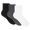 Black/Grey/White, variant on Hanes Womens Mid Crew Socks, 3 Pairs, Moves Impact Zone Athletic Socks for Women