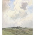 thumbnail image 3 of Frans Smissaert 12x14 Black Modern Framed Museum Art Print Titled - Netten Fines on a Lawn Behind the Dunes (1872 - 1944), 3 of 5