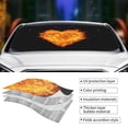 thumbnail image 5 of XMXY Car Sun Shade Windshield, Heart Love Flame Fire Automotive Front Window Sun Visor for Cars SUV Trucks, Small Size, 5 of 8