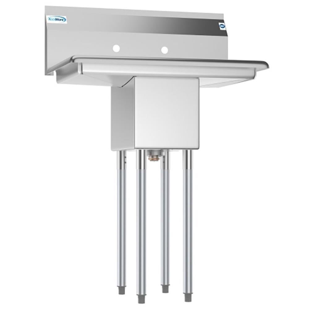 Pemberly Row 10x14x10 NSF Stainless Steel Kitchen Prep/Utility Sink in Silver