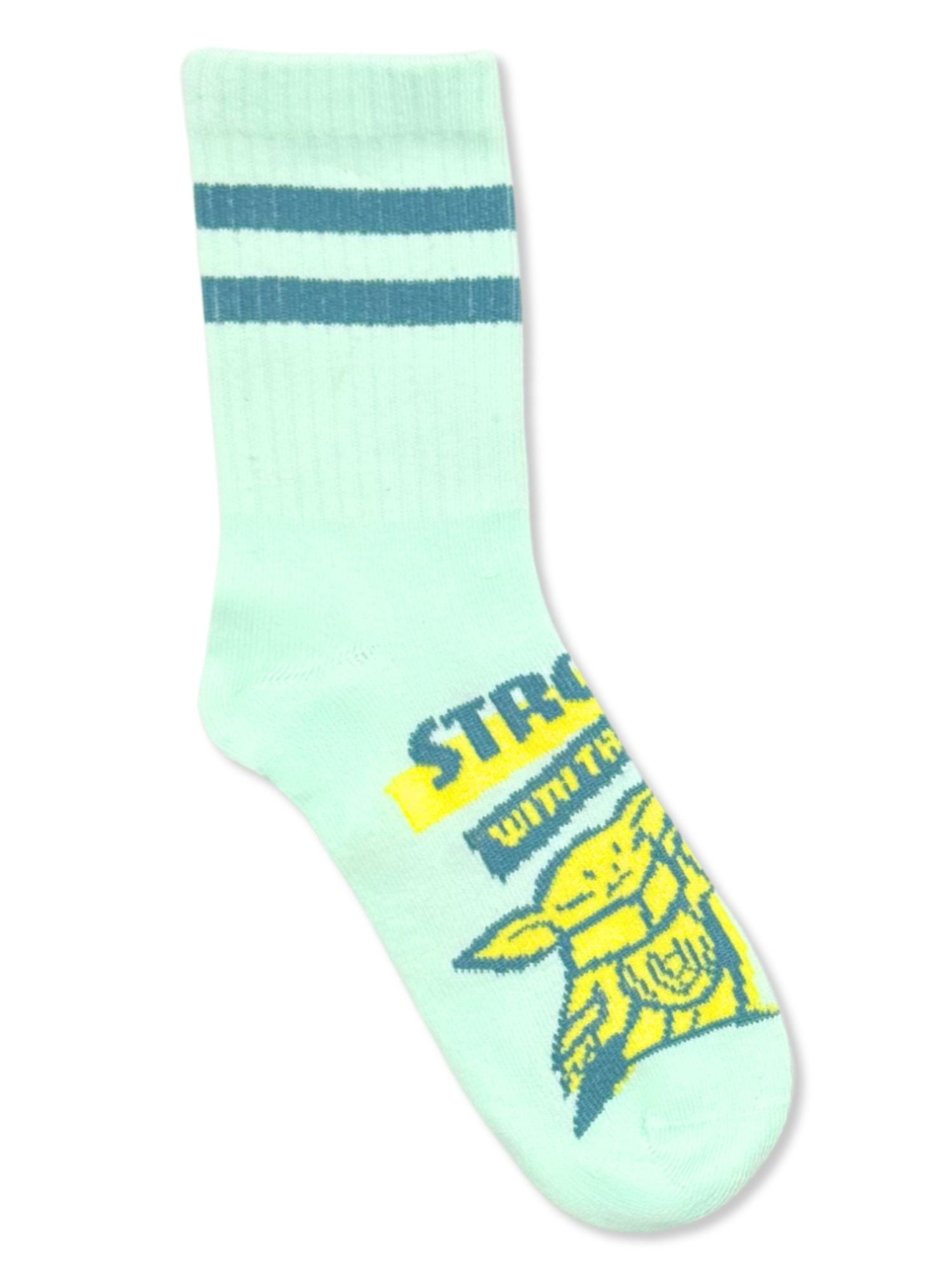 Star Wars the Mandalorian & Grogu Boys Mid-Crew Socks, 3-Pack, Sizes S/M-M/L