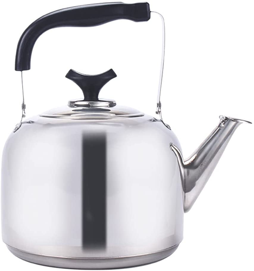 ZC5HAO 6L Whistling Tea Kettle Stainless Steel Stove Top Boil Water Kettle Sounding Kettle Tea