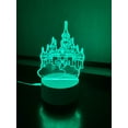 thumbnail image 4 of 3D Castle LED Night Light – Touch & Remote Control Table Lamp for Kids, Home Décor, and Gifts, 4 of 8