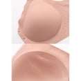 thumbnail image 4 of Brglopf Bra for Seniors Front Button Closure Bras Older Women No Underwire Easy Close Bra Full Coverage Soft Cup Sleep Bra Pink 3XL, 4 of 8