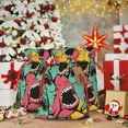 thumbnail image 5 of Fuzoiu Angry Shark Pattern Print Christmas Gift Bag,Burlap Gift Bag with Drawstring Closure & Hang Tag,Perfect for Holidays, Birthdays, and Special Occasions-Small, 5 of 7