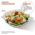 thumbnail image 3 of Bandeja Clamshell para llevar Stock Your Home de plástico, 21 x 21 cm (25), 3 of 7