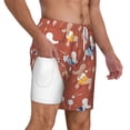 thumbnail image 3 of Picia Cute Poodle Dog pattern Mens Swim Trunks with Compression Liner Stretch Beach Shorts Quick Dry with Zipper Pockets No-Chafing Board Shorts-XX-Large, 3 of 9