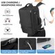 thumbnail image 4 of Mochila de viaje Snoffic para mujer impermeable 42x29x20cm, 4 of 9