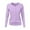 Purple, variant on Clearance! Hontri Women's Round Neck Cardigan Knitted Long Sleeved Large Yards Loose Solid Color Short Sweater Jacket Cardigan Women's Cardigan Black L