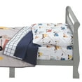 thumbnail image 4 of Bedtime Originals 4-Piece Construction Zone Gray/Navy/White Toddler Bedding Set, 4 of 9