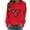 Red, variant on Valentines Outfits for Women Love Print Shirt Crew Neck Long Sleeve Pullover Tops Casual Loose Sweatshirts Valentines Shirts for Women