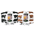 thumbnail image 1 of Lotus verano perfecto Pulsera pareja de cuerdas de cuero Unbranded M, 1 of 3