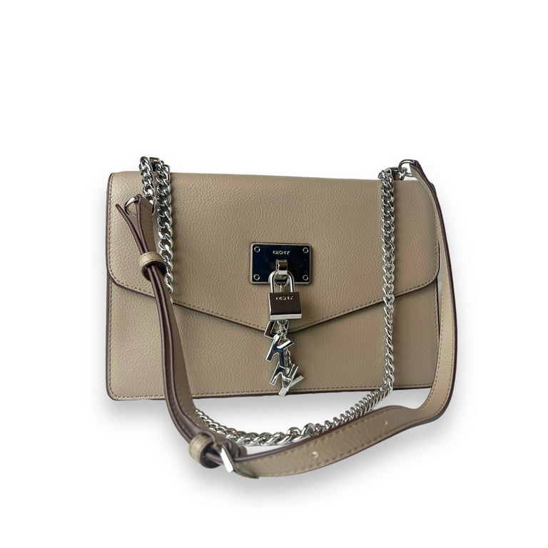 Dkny elissa leather chain strap shoulder bag discount