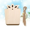 thumbnail image 4 of CATIEBYE 10-Piece Khaki Wooden Christmas Decorations Set for Festive Holiday Home Décor, 4 of 8