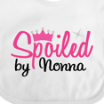 thumbnail image 4 of Inktastic Spoiled by Nonna Girls Baby Bib, 4 of 4