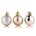 thumbnail image 1 of Nvzi Juego de adornos para árboles de Navidad, 24 piezas de bolas de Navidad irrompibles de color champán a granel, adornos colgantes de 1,18 pulgadas para árboles de Navidad y vacaciones de Navidad, 1 of 4