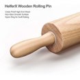thumbnail image 2 of Rodillo de madera maciza para bola de masa, rodillo de piel para el hogar, gran prisa, 2 of 5